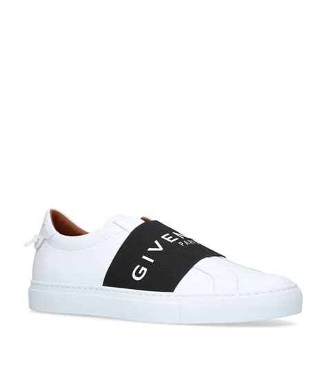 givenchy knot elastic leather trainers|givenchy men's white sneakers.